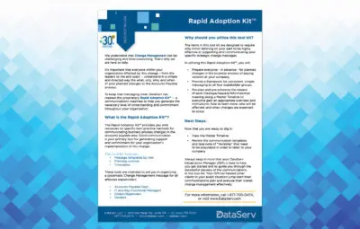 DataServ Rapid Adoption Kit