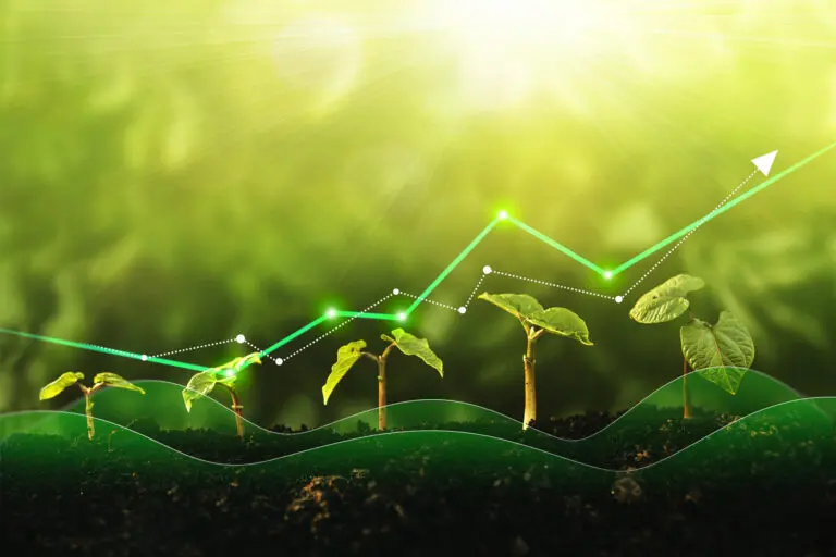 Green environmental services financial improvement chart