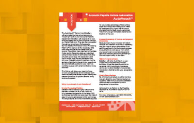 autovouch brochure on textured background