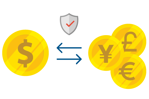 currency exchange illustration
