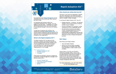 DataServ Rapid Adoption Kit