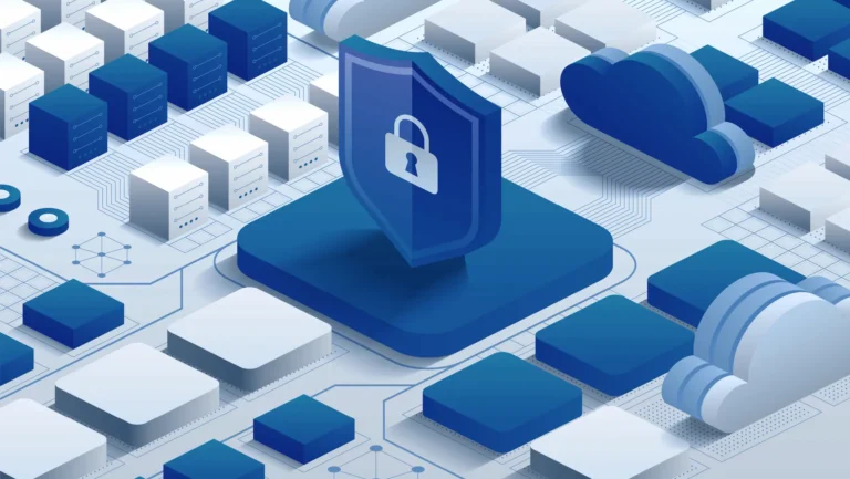 Security symbol indicating secure cloud storage for AP automation