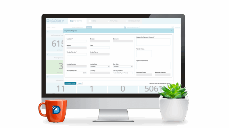 computer monitor with payment request feature on screen